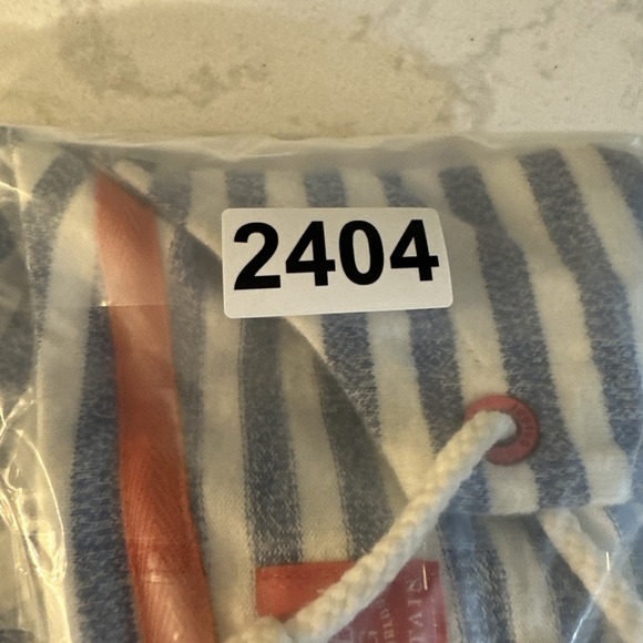 Joules Womens Sweatshirt Blue White Striped Lace Up Long Sleeve Notch Neck Sz 10 - Picture 12 of 13